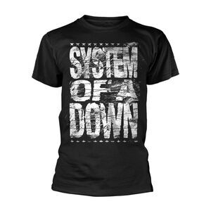 System Of A Down Unisex Adult Distressed T-Shirt / Black